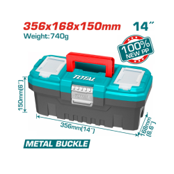14″ Empty Mini Plastic Toolbox