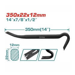 PINCE A DECOFFRER 350 MM×22 MM×12 MM